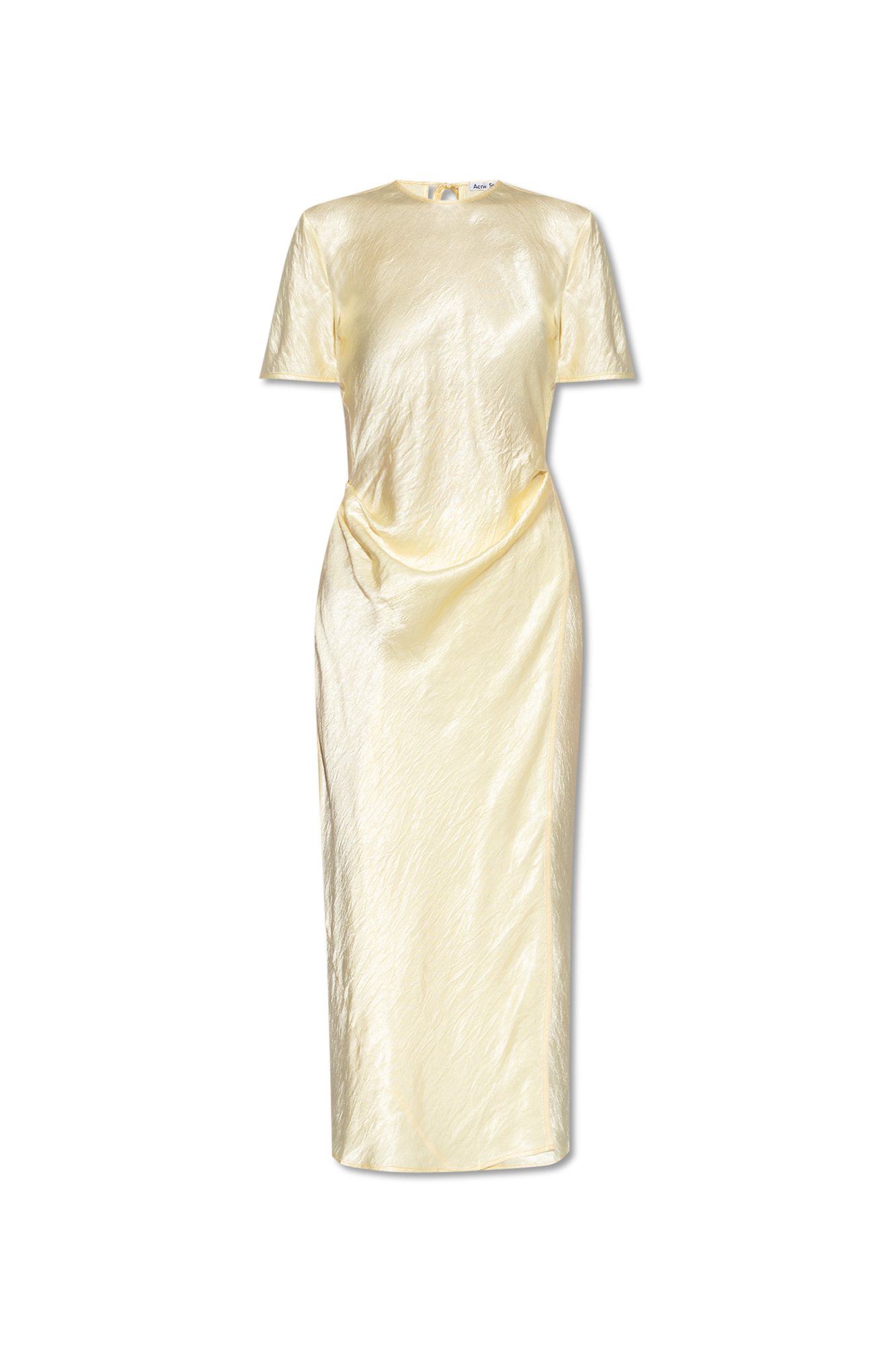 Yellow Satin dress Denim Acne Studios - Keep it classy yet